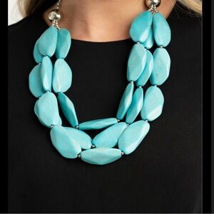 Zi necklace named  *Authentic*  Turquoise Statement Necklace *necklace only*